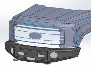 Front Bumper: No Grill